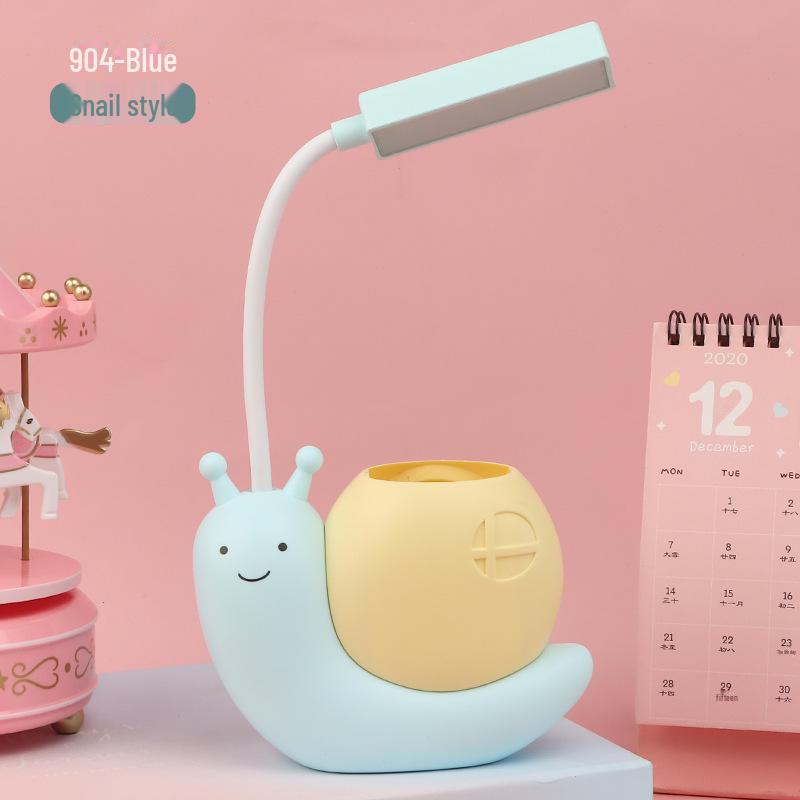 Lampă de birou pliabilă USB cu LED - Lumină de noapte pentru protecția ochilor animalelor din desene animate pentru copii, studiu, noptieră și cadou de Crăciun