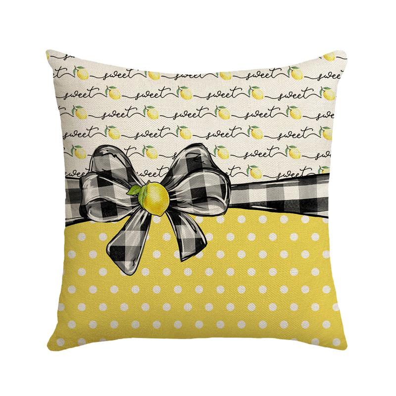 New Modern Simple Summer Lemon Decorative Pillow Nordic Ins Sofa Bedside Living Room Fruit Pillow Cushion