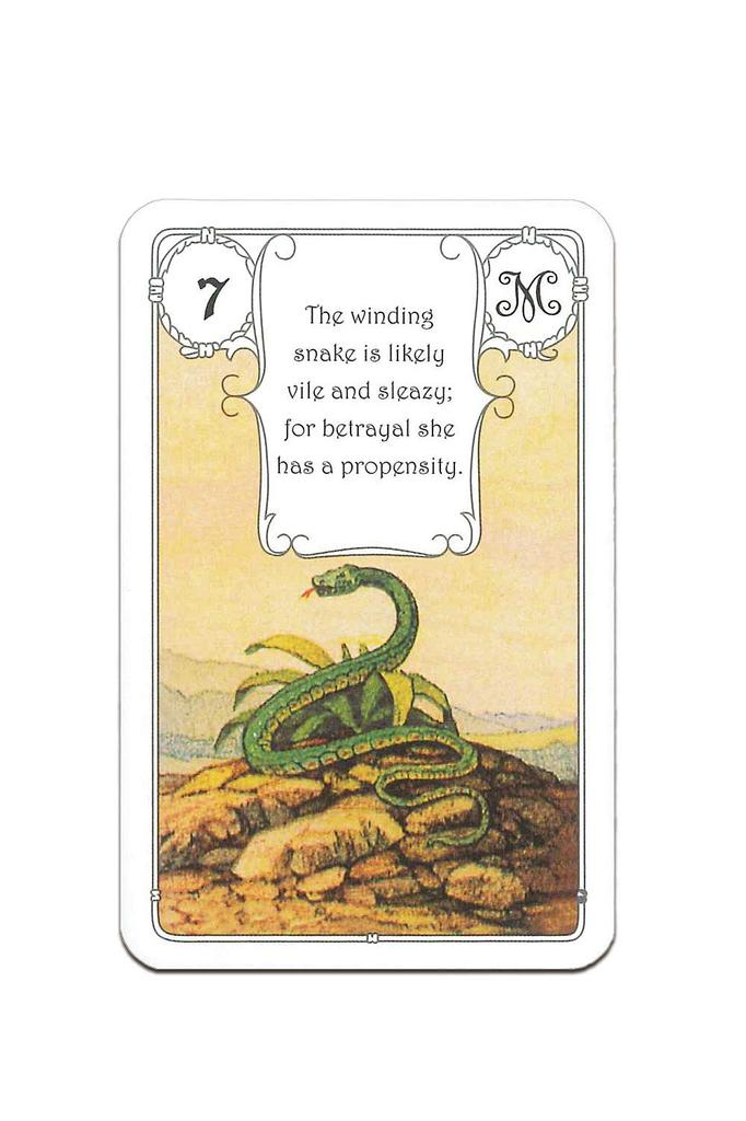 Nichiyu Lenormand Cards, 36 cards [Official Import] [Lenormand Red Owl] with Japanese instruction sheet, "The most standard red color in the Owl serie