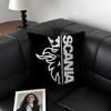 S-S-Scanias Pillow Case Anti-dustmite Pillowcase Invisible Zipper Silky Short Plush Sofa Cushion Cover