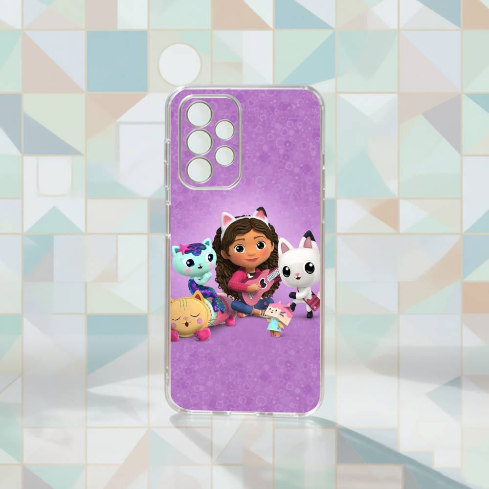 Cartoon Gabbys Dollhouse Phone Case Transparent Silicone Soft For Samsung S25,S24,S21,S22,S23,S30,Ultra,S20,Plus,Fe Samsung S20ULTRA5G