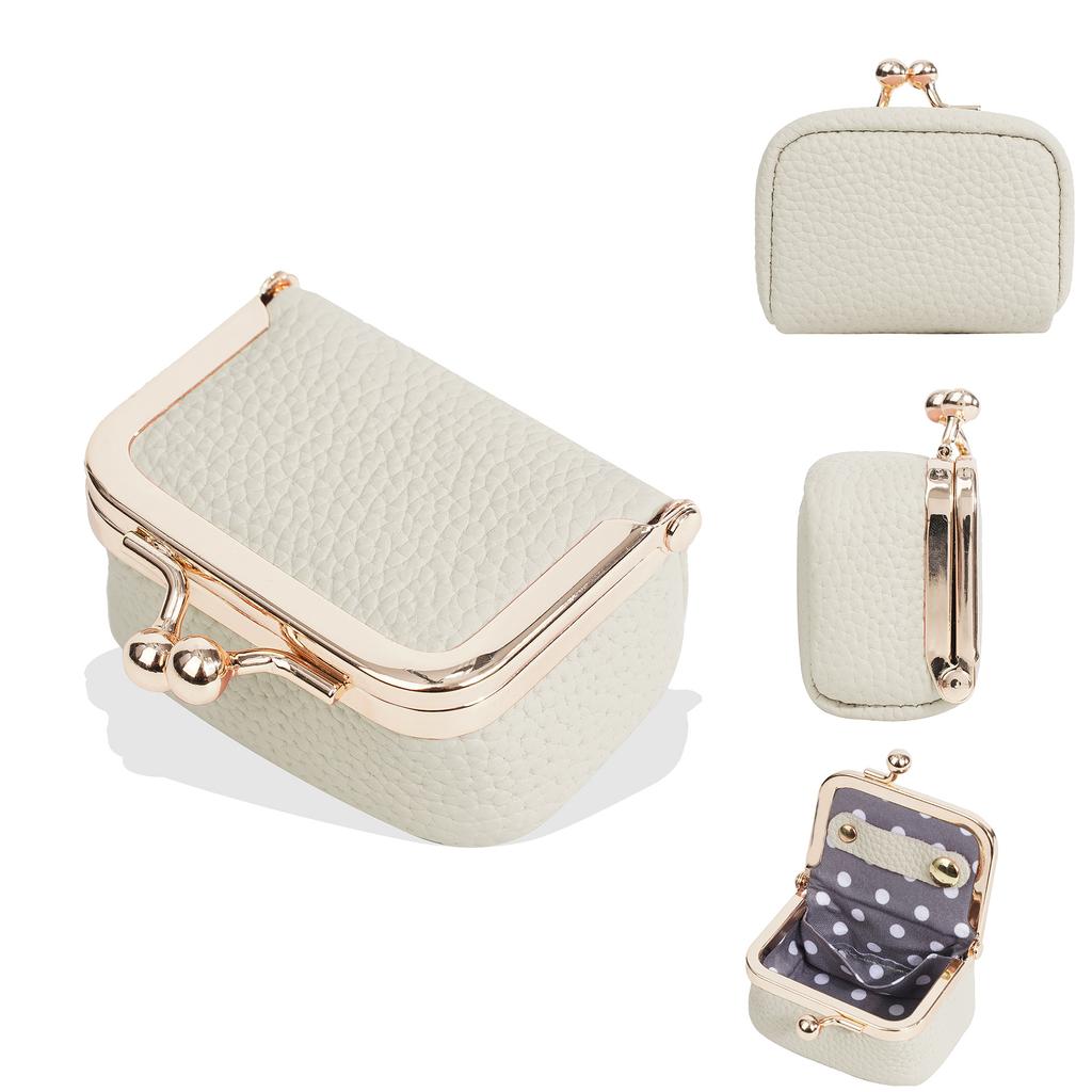 New Women's Leather Change Bag Mini Earrings Ring Necklace Jewelry Box Premium Small Coin Jewelry Bag