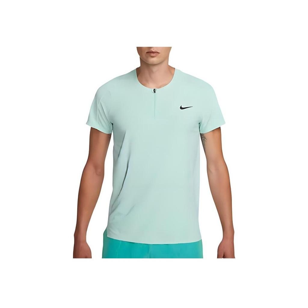 Nike Court Dri-FIT ADV Slam Solid Quick-Dry Tennis T-Shirt Men Tops Ice-Jade-Blue DX5524-346