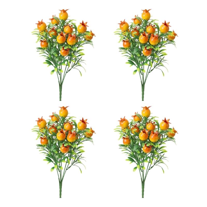 Realistic Plastic Foam Fruit Bouquets Indoor Decoration Flower Arrangement Centerpiece For Table Shelf Display