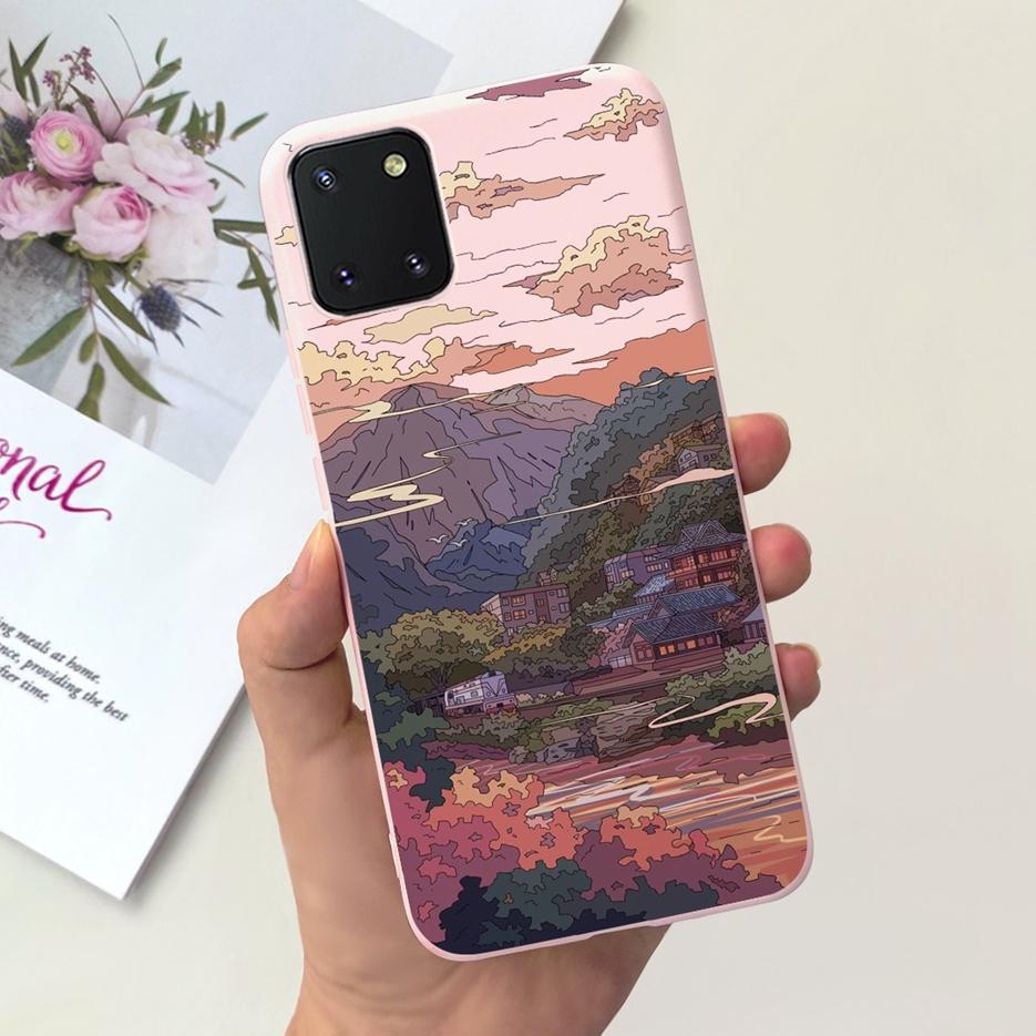 For Samsung Galaxy Note 10 Lite Case Cute Candy Painted Cover Soft TPU Phone Case For Samsung Note10 Lite Galaxy S10 Lite Bumper
