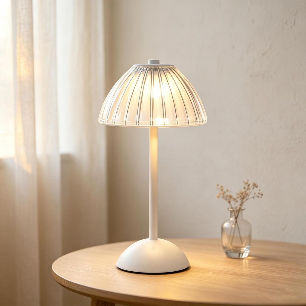 Crystal Retro Bedside Lamp - Luxury Rechargeable Night Light for Master Bedroom