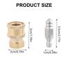 Pressure Washer Quick Connector 1/4inch Pressure Washer Fittings Stainless Steel Sewer Jetting Nozzle Adapter Set