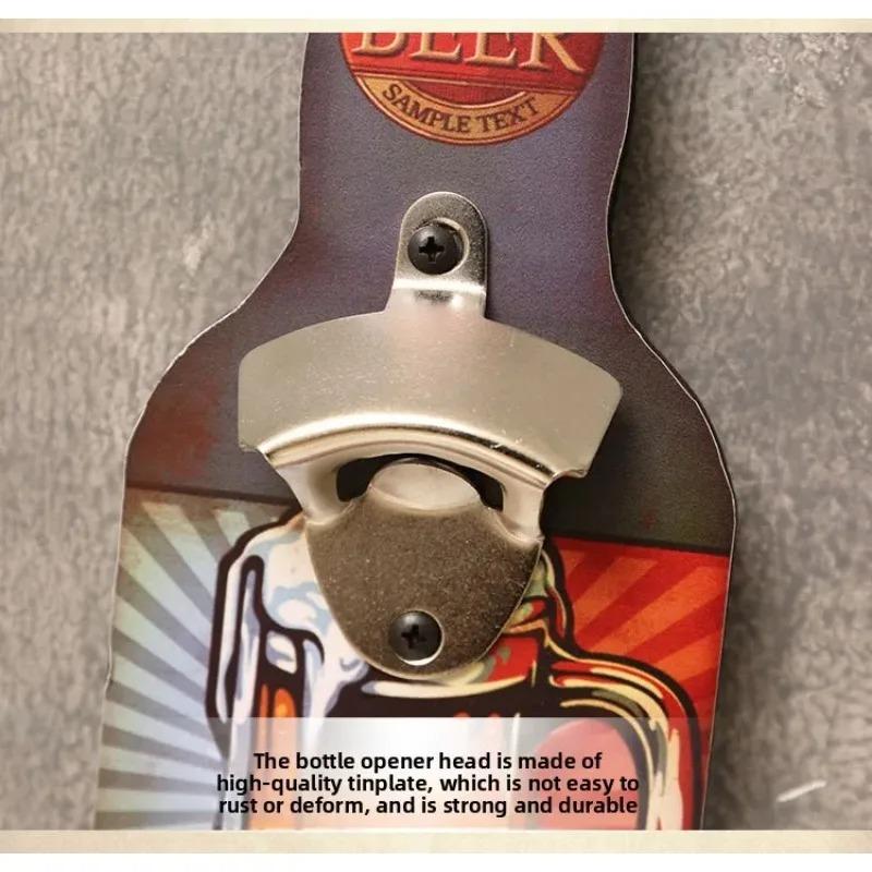 Bottle Opener Restaurant Wall Creative Decoration Item Bar Restaurant Barbecue Shop Hanging Piece Unique Bottle Opener