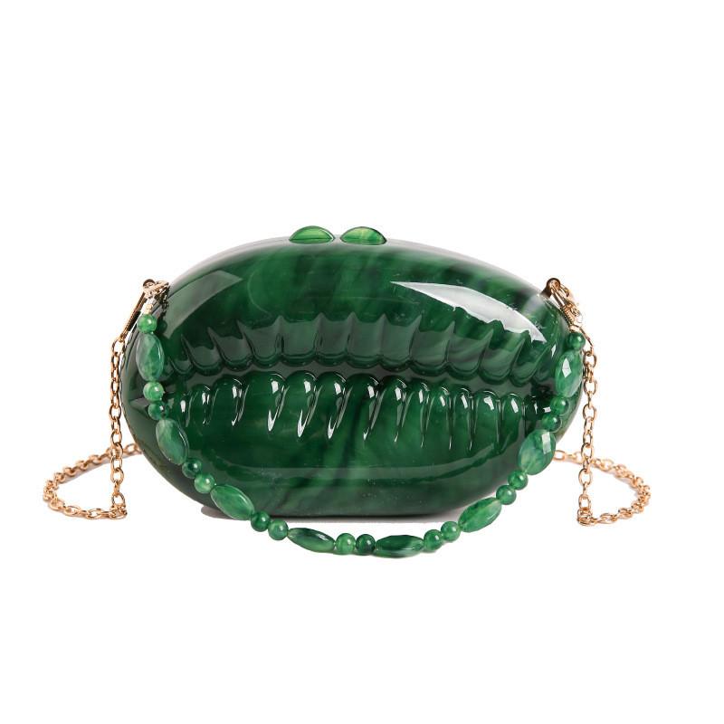 Acrylic Box Bag With Chain For Ladies Evening Party Purse