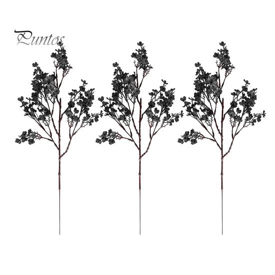 Artificial Silk Flowers for Home Decor Realistic Autumn Decoration, Floral Orange Plants Halloween Decoration Branches Table Centerpiece And