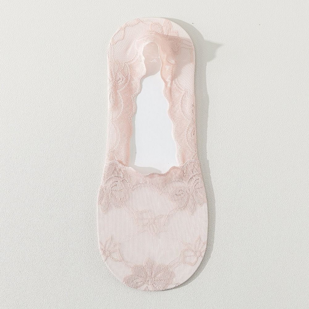 

Мягкие сетчатые невидимые носки Хлопковые носки-лодочки Новые кружевные носки розовый