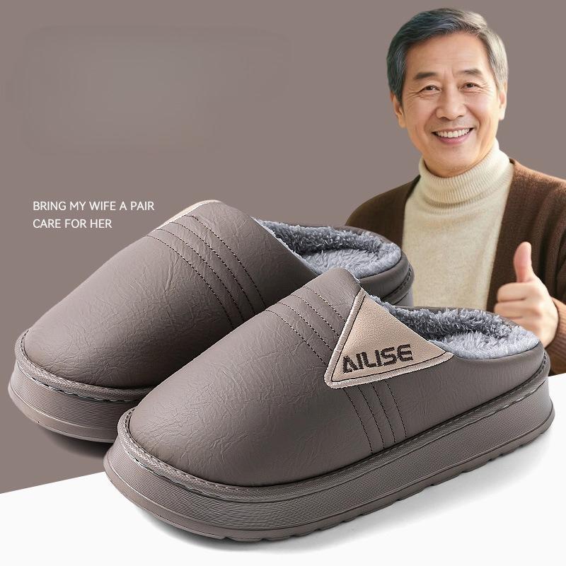 Faux Fur Lined Indoor Slippers EVA Sole