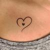 Piccolo Tatuaggio Fresco Amore Adesivo Alta Sensazione Nicchia Carino Tatuaggio Adesivo