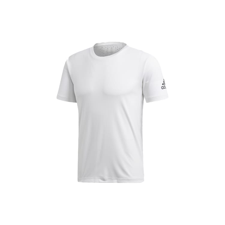adidas T Shirts Men's White Crew Neck Moderate Straight Fit CZ5470