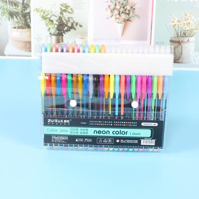 12/48Pcs Metallic Glitter Colors Gel Pens For School Office Adult Coloring Book Journals Drawing Art Markers Promotion Pen