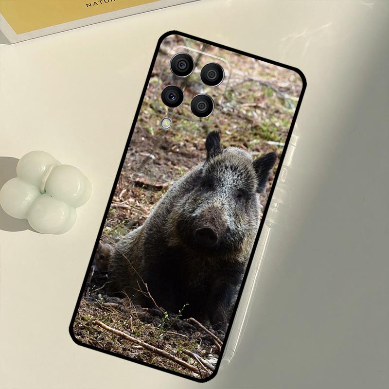 Wild Boar Pig Brown For Samsung Galaxy M16 M06 M12 M55 M15 M35 M14 M34 M54 M11 M21 M31 M13 M33 M53 M32 M52 Case