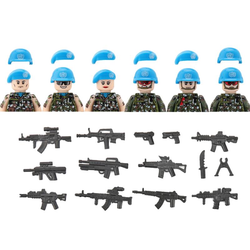 Military Special Forces MOC Building Block SWAT Ghost Commando Figures Police Soldiers Army Gun Weapons Children's Toy Gift B152