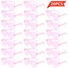 20pcs Love Jelly Color Glasses, Gathering Decorative Glasses, Photo Props Dress Up Cosplay Amusement Park