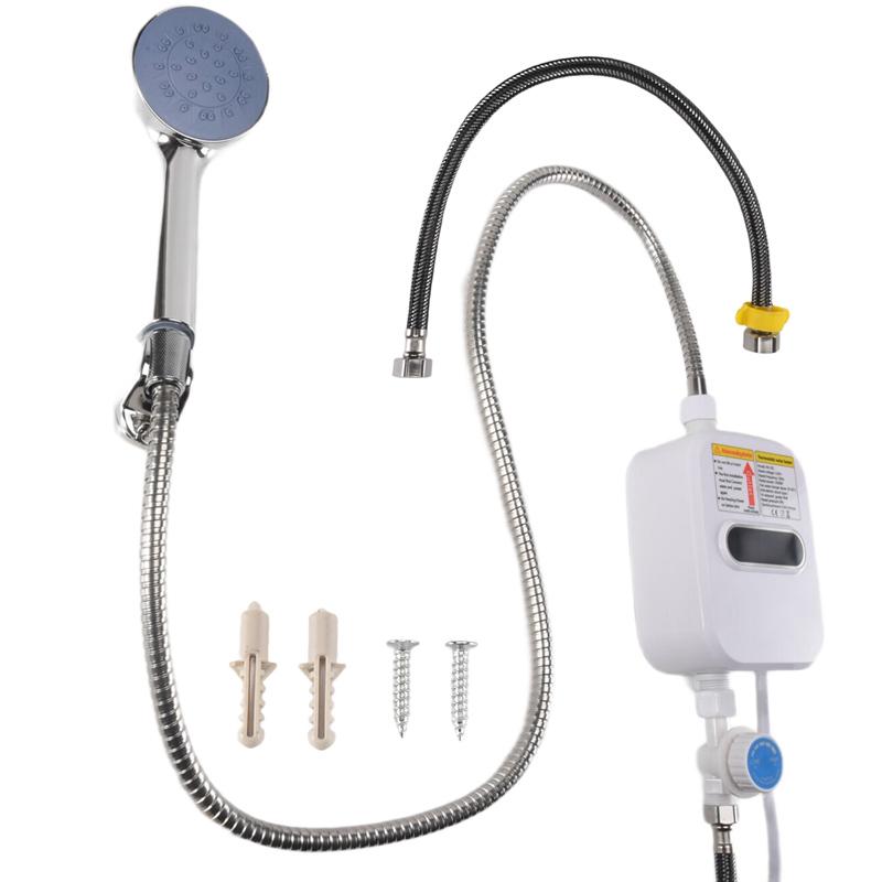 3 Seconds Instant Heating 3500W Electric Thankless Instant Hot Water Heater Bathroom Faucet Tap Heating US Plug 110V