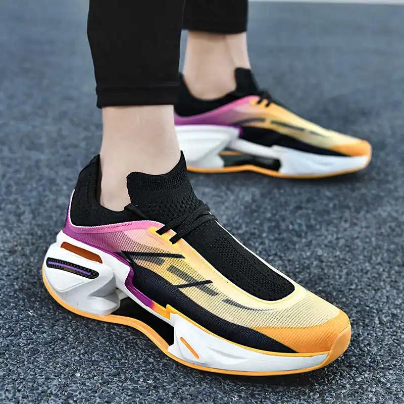 Perforated Round Toe Walk Shoes Sports Men Sneakers Summer Outdoor Sapatenis Life Trainners Unusual Leading Raning Casuall