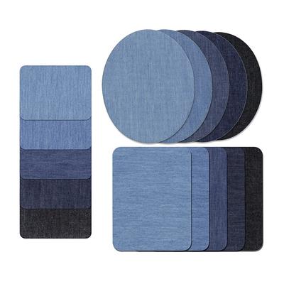 (Tolles Zuhause)Hochwertige Denim-Jeansflicken zum Aufbügeln, ohne Nähen, in verschiedenen Farbtönen für Baumwolljeans