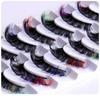 7 Pairs of Colored Hair-fried False Eyelashes with Multi-layer Thick Cross Mink Fur Lashes Mink Individual Lashes Extension Eyelashes Extension Kit