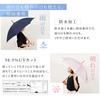 Wakao WAKAO Bamboo Handle Natural Wood Long Umbrella for Sunny and Rainy Days Cotton Pique Fabric Waterproof UV Protection Made In Japan (Black)