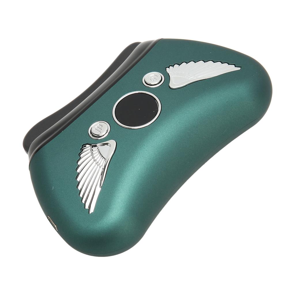 Electric Gua Sha Massager 16 Gears Adjustable Sculpt Bian Stone Electric Scraping Board Green
