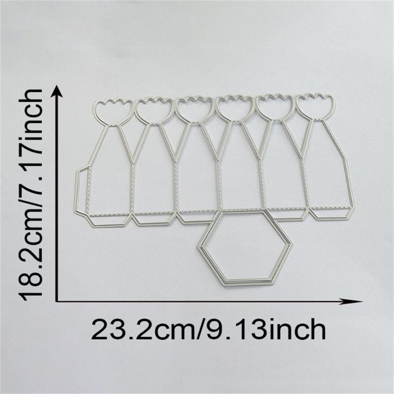 Kohlenstoffstahl Stanzformen Süßigkeitenbox Stanzformen für Fotojournal Scrapbooking Kartendekorationen Prägeschablonen