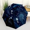1 Stück Ozeanleben Automatischer Öffnen/Schließen Schirm mit Ein-Knopf-Bedienung, Winddichtes Design Leichtgewichtiger Tragbarer Schirm für Damen & Herren6121