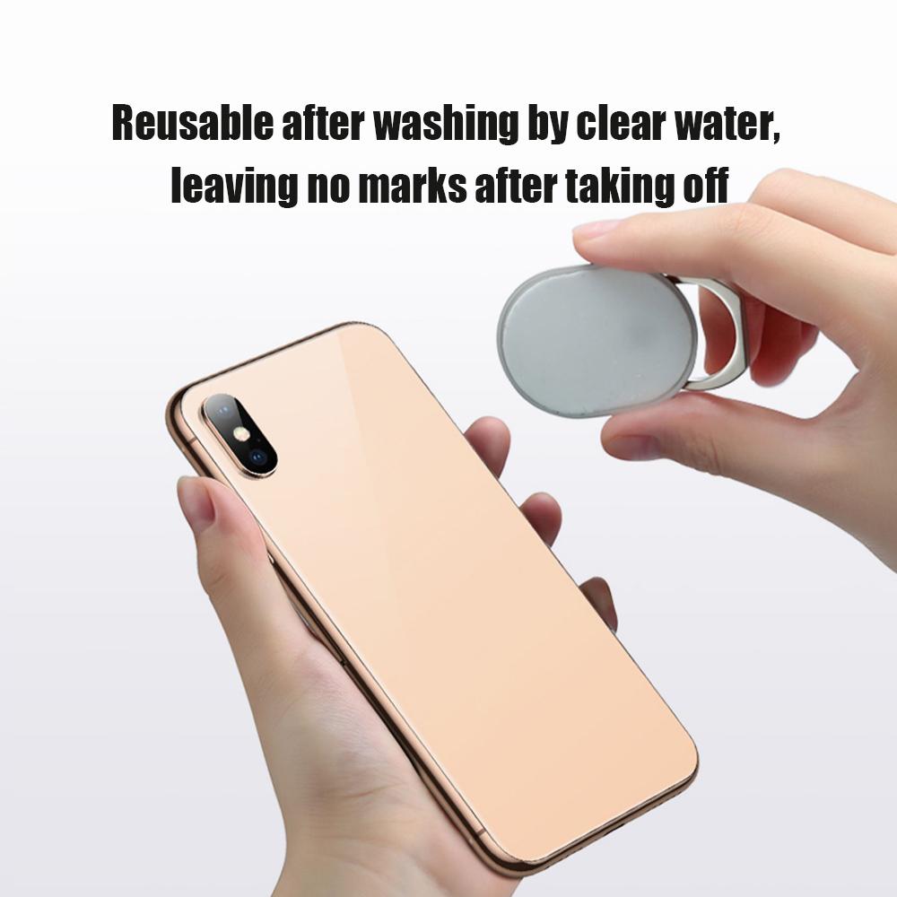 Cell Phone Ring Holder Stand Reusable Universal Finger Grip Ring Kickstand w/Strong Adhesiveness/360°Rotation/180°Flip Perfect for All Smartphone