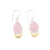 Rose Chalcedony Gemstone 925 Solid Silver Handmade Jewelry Dangle Earrings 1.5" EE-162-14
