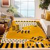 Abstract Design Area Mat - Soft, Washable, Non-Slip Floor Mat for Living Room, Bedroom, and Outdoor Picnics, Living Room Decor