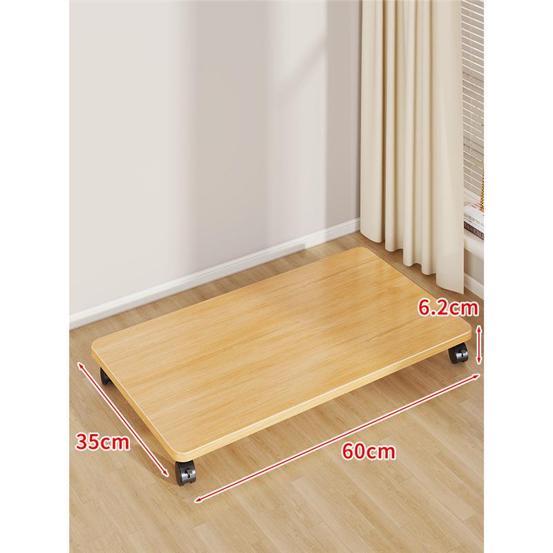 Multi-Purpose Movable Storage Tray with Casters: Floor Stand, Shelf, Bracket, and Container