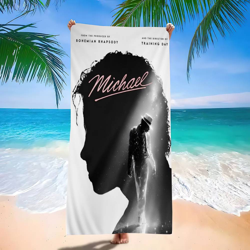 Popular Singer M-Michael J- Jackson Classics Beach Towel Bath Towels for Microfiber Quick Dry Sand Free Beach Yoga Spa Gym Pool