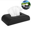 PU Leather Car Tissue Boxes Dispenser Napkin Paper Towel Holder Multi Functional Parts