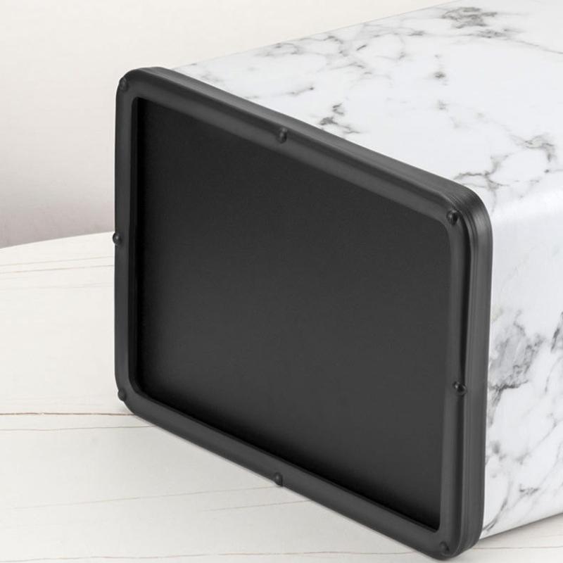 Stainless Steel Trash Can with Lid Luxury Large Capacity Trash Bin Minimalist Built-in Wastebasket Home Room Bathroom Supplies