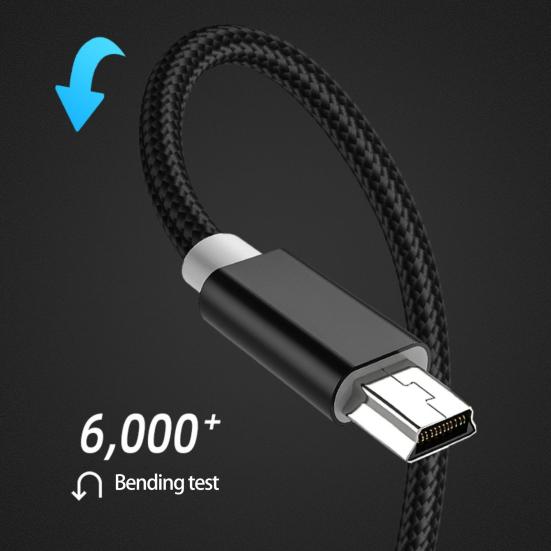 Cable Compatible Charging Braided Stable High-speed Transfer Shielding Output Anti-winding Widely Wire Mini USB