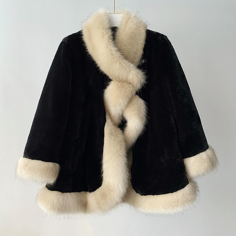 Fur Coat Women's New Autumn and Winter Fox Hair Imitation Youth Thickened Fashion Rabbit Hair Coat Loose Shawl