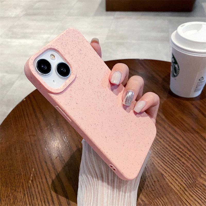 Wheat Husk Apple 17PRO & iPhone 16/XR/13/15 Solid Color Drop-Proof Case