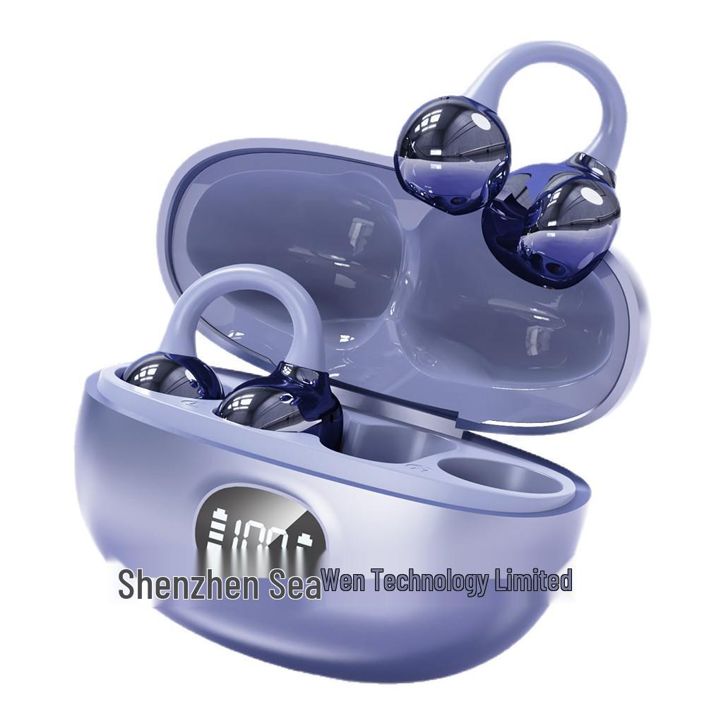 S6Pro Bluetooth Open-Ear Clip-On Drahtlose Kopfhörer mit Smart-Display