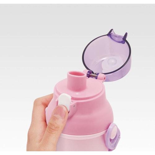 Skater Children's Ag+ Antibacterial Plastic Water Bottle 480ml Happy & Smile Girls Made in Japan PSB5SANAG