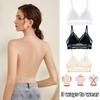 Low Back Bralette Ladies U Backless Invisible Lace Bra Polka Dot Mesh Ultra Thin Underwear Women Lingerie Tank Top Bras