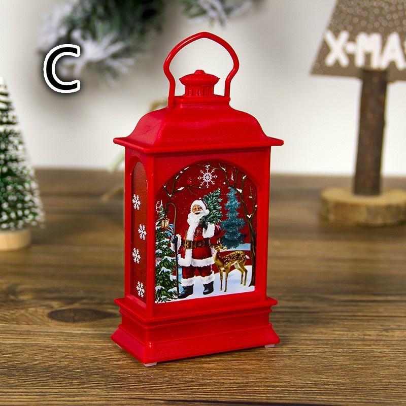Christmas Decorations Painted Portable Christmas Lights Creative Christmas Small Lights Decorations