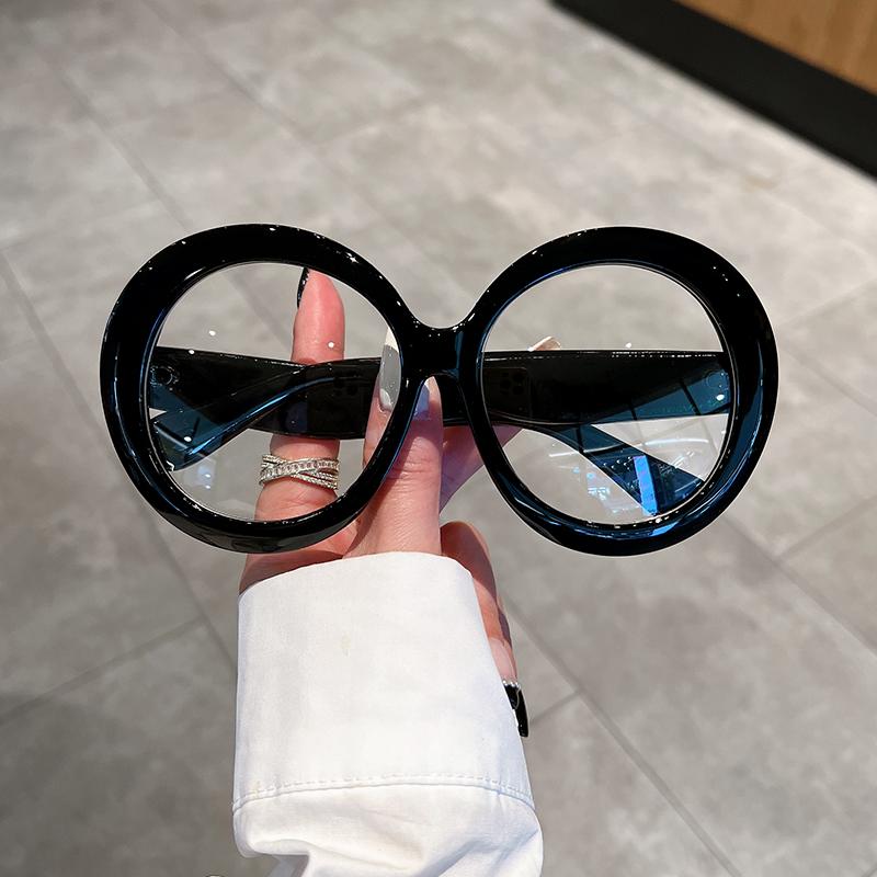 Oversized Round Sunglasses Women Trendy Vintage Gradient Goggle Sun Glasses Fashion Luxury Brand Design Shades Eyewear