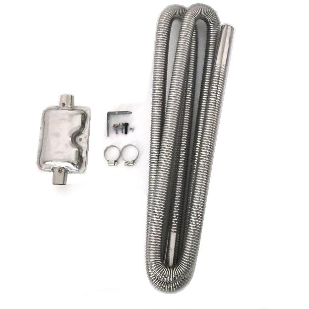 Air Diesel Parking Heater Stainless Steel Exhaust Pipe Tube Gas Vent Fuel Tank Muffler Silencer For Car Heaters Accessories