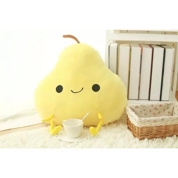 Cute Cartoon Fruit Plush Toy Peach Mango Orange Pear Stuffed Pillow Home Deco Birthday Gifts
