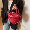 Trendy Love Shaped Small Handbag Butterfly Knot Single Shoulder Bags Fashion Versatile Heart Pendant Crossbody Bag CLE