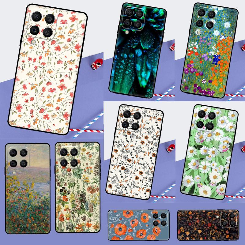 Flower Plant Art For Samsung Galaxy M06 M16 M12 M13 M14 M15 M35 M55 M34 M54 M33 M53 M21 M31 M11 M32 M52 Case