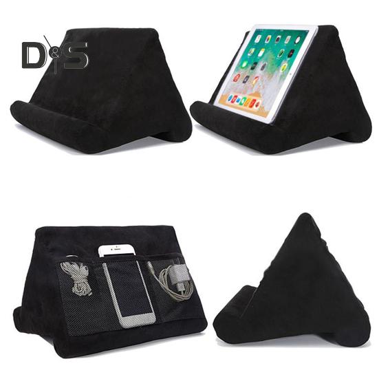 Szivacspárna, tablettartó, többszögű olvasóállvány, párnázott olvasópárna tablethez, mobiltelefonhoz, ágyhoz, kanapéhoz